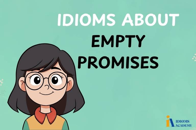 idioms about empty promises