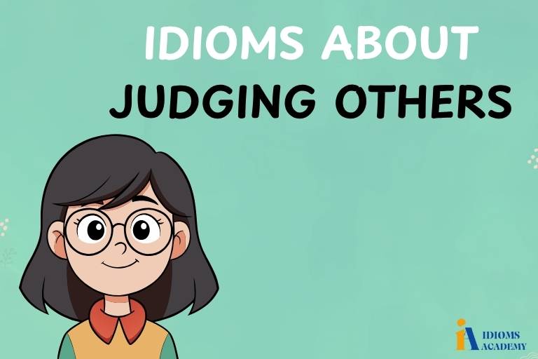 idioms about judging others