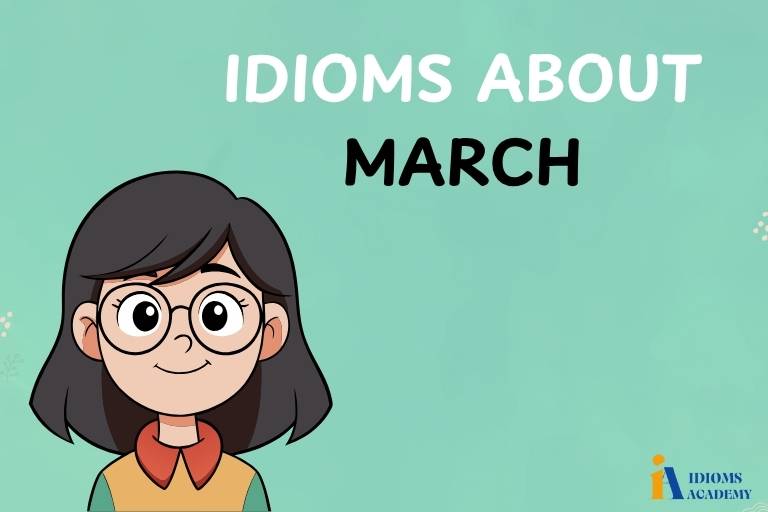 idioms about march
