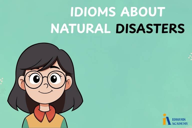 idioms about natural disasters