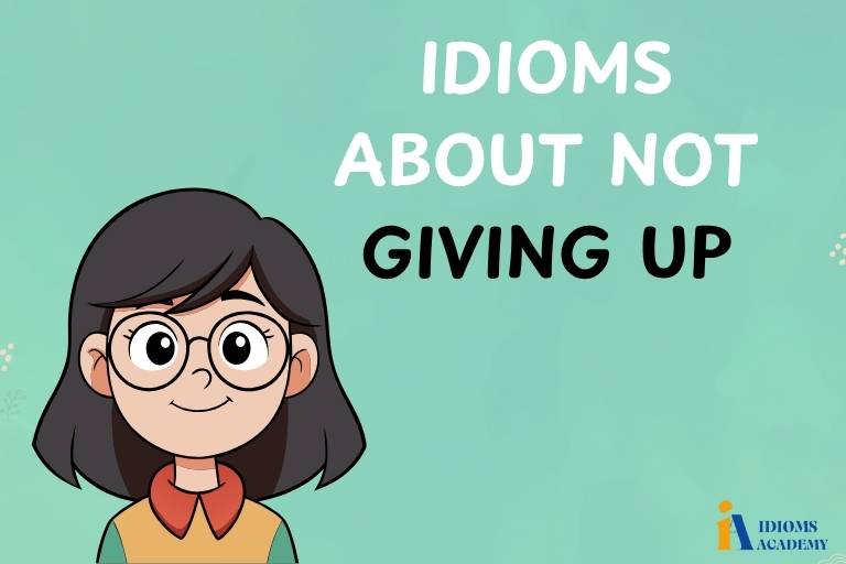 idioms about not giving up