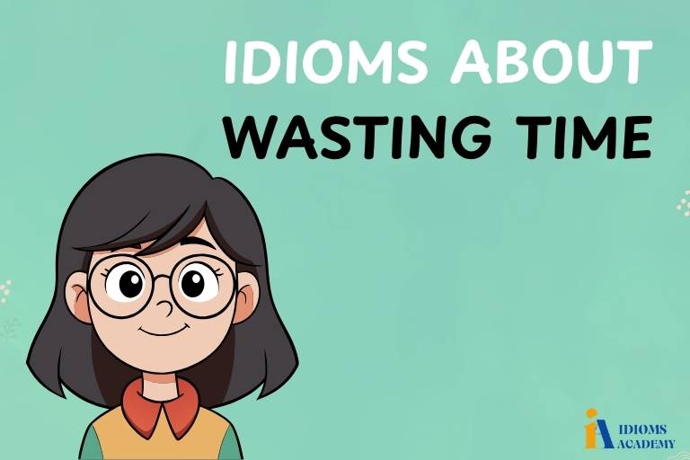 idioms about wasting time