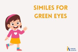 similes for green eyes