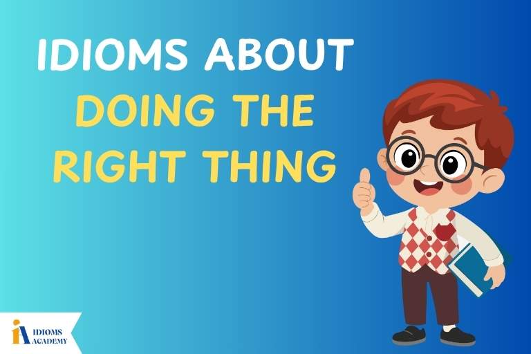 idioms about doing the right thing