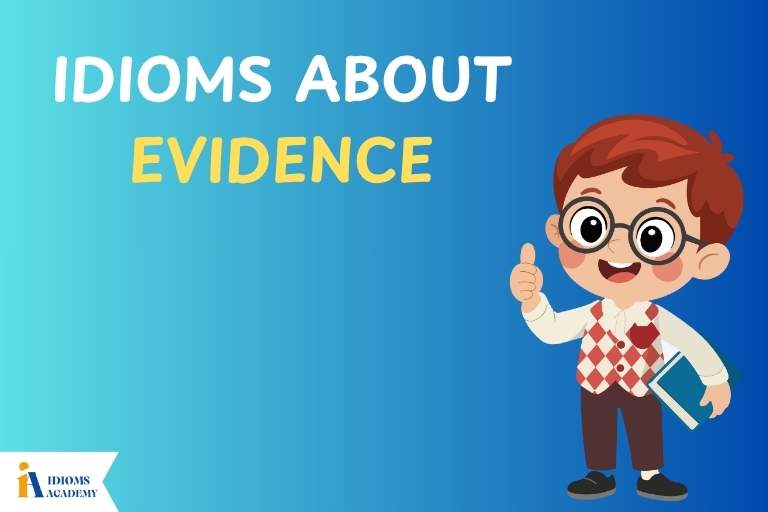 idioms about evidence