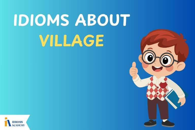 idioms about village