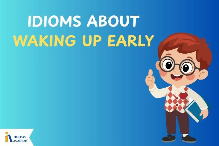 idioms about waking up early