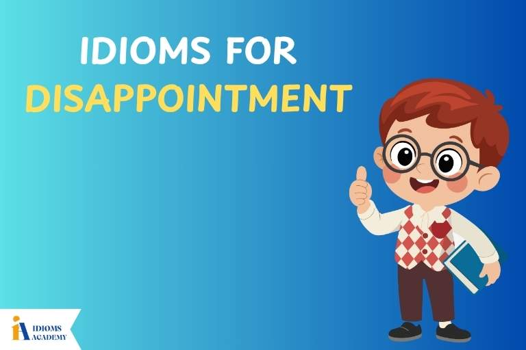 idioms for disappointment